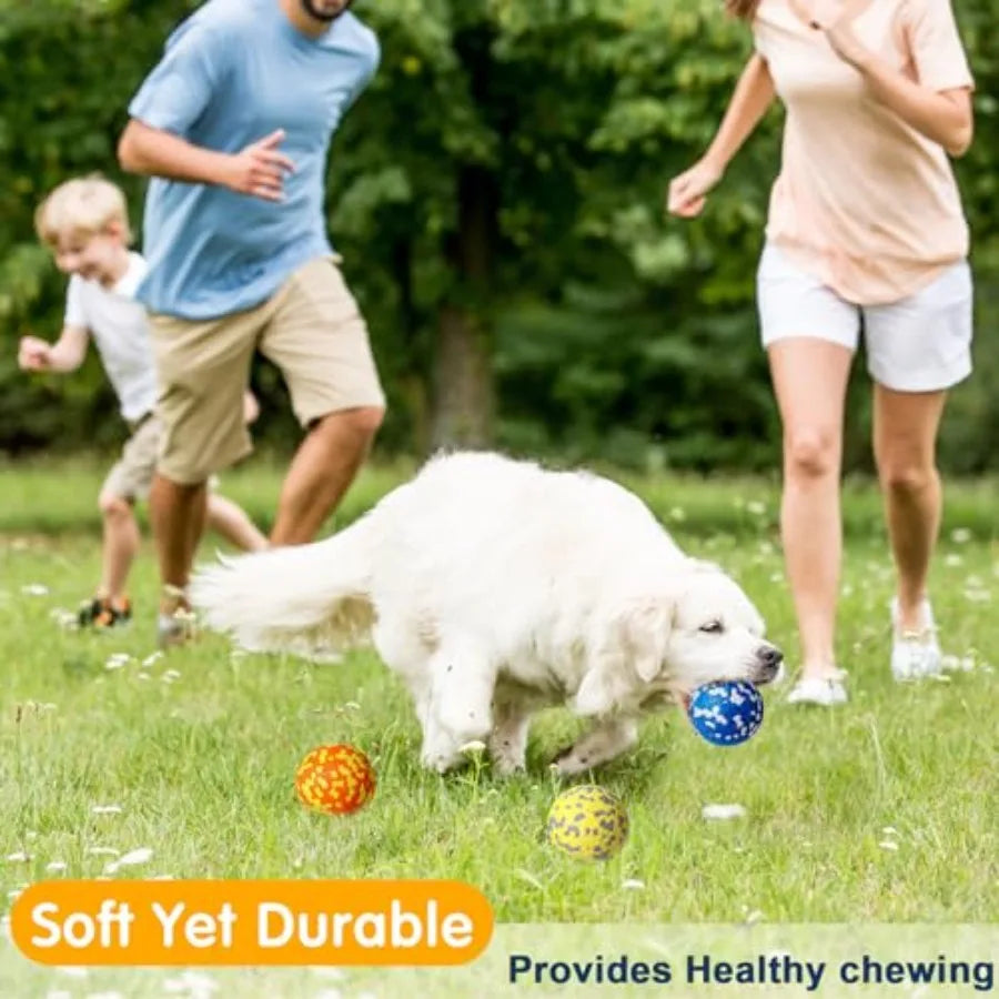 10 Pack Dog Balls for Aggressive Chewers Durable Teething Toys