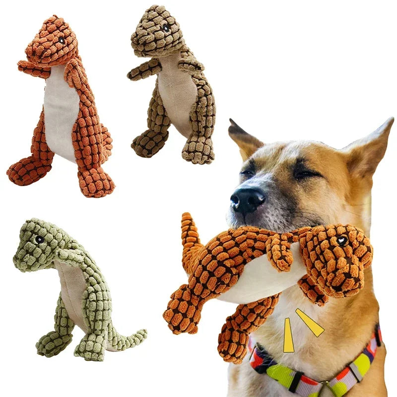 CDDMPET Animal Shape Plush Dog Toy Squeaky Bite Resistant Toy