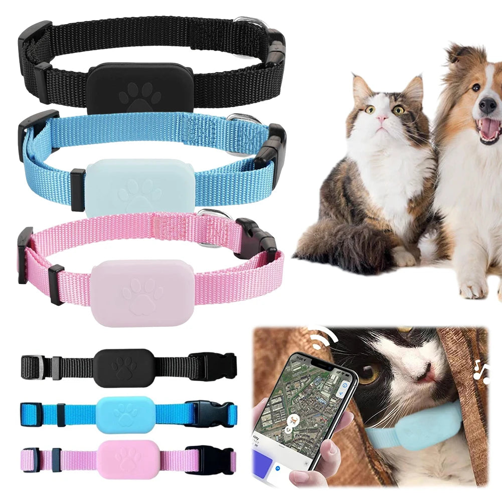 Shunmaii Pet GPS Tracker Real Time Collar For Cats Dogs
