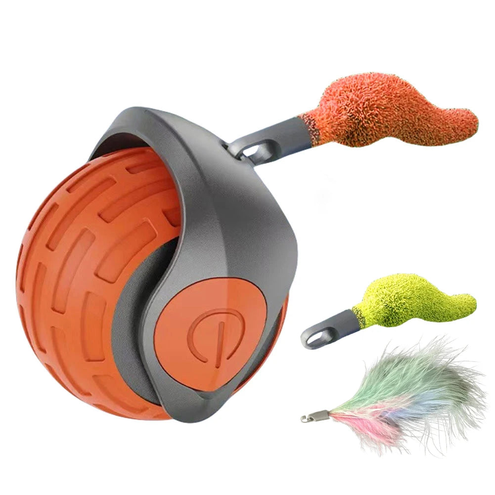 Shunmaii Cat Interactive Ball Toy Rechargeable Automatic Rolling Teaser