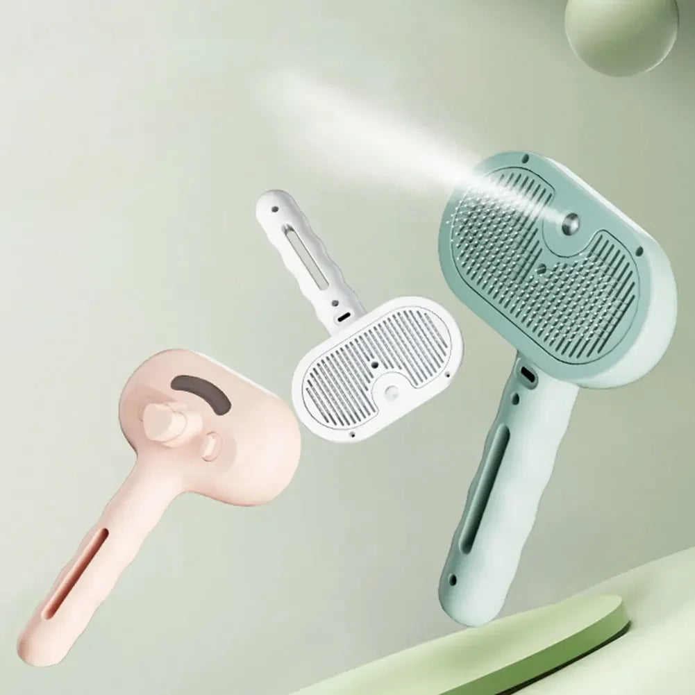 Shunmaii 3 In 1 Cat Steam Brush Grooming Cats Dogs