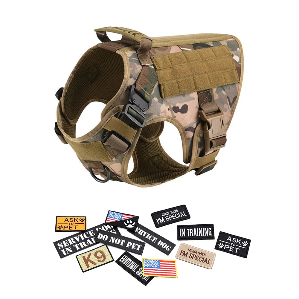Petravel Military Dog Harness Vest For Malinois Training
