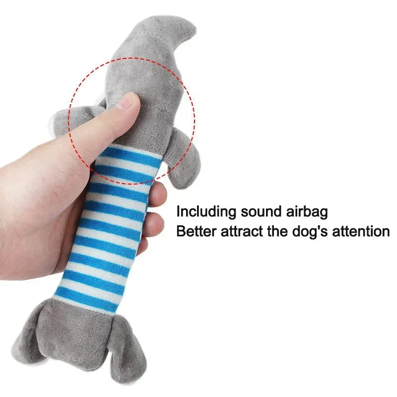 CDDMPET Animal Shape Plush Dog Toy Squeaky Bite Resistant Toy