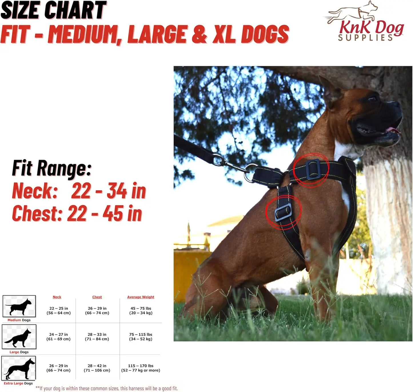 XMSJ Heavy Duty Dog Harness No Pull for Large Breeds