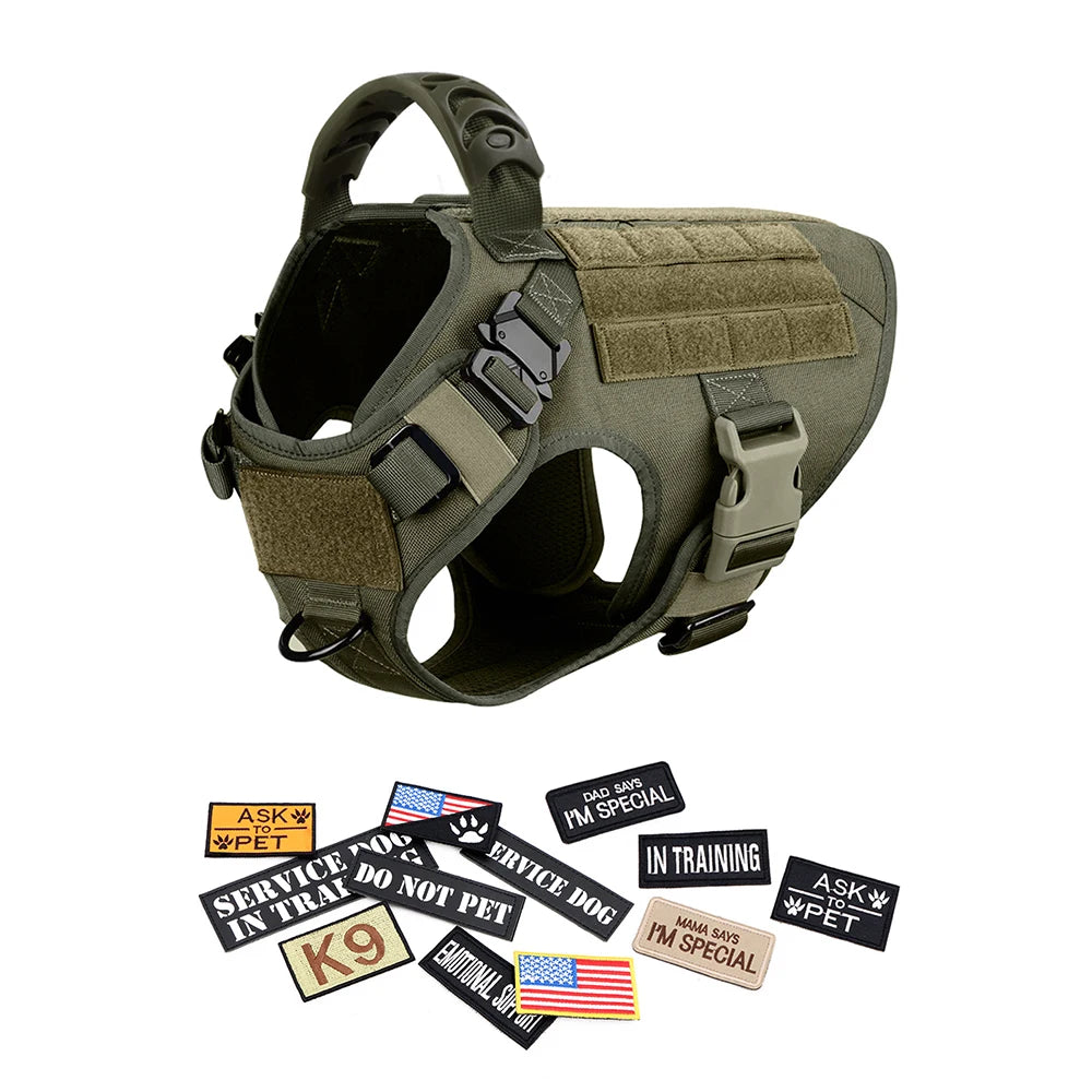 Petravel Military Dog Harness Vest For Malinois Training