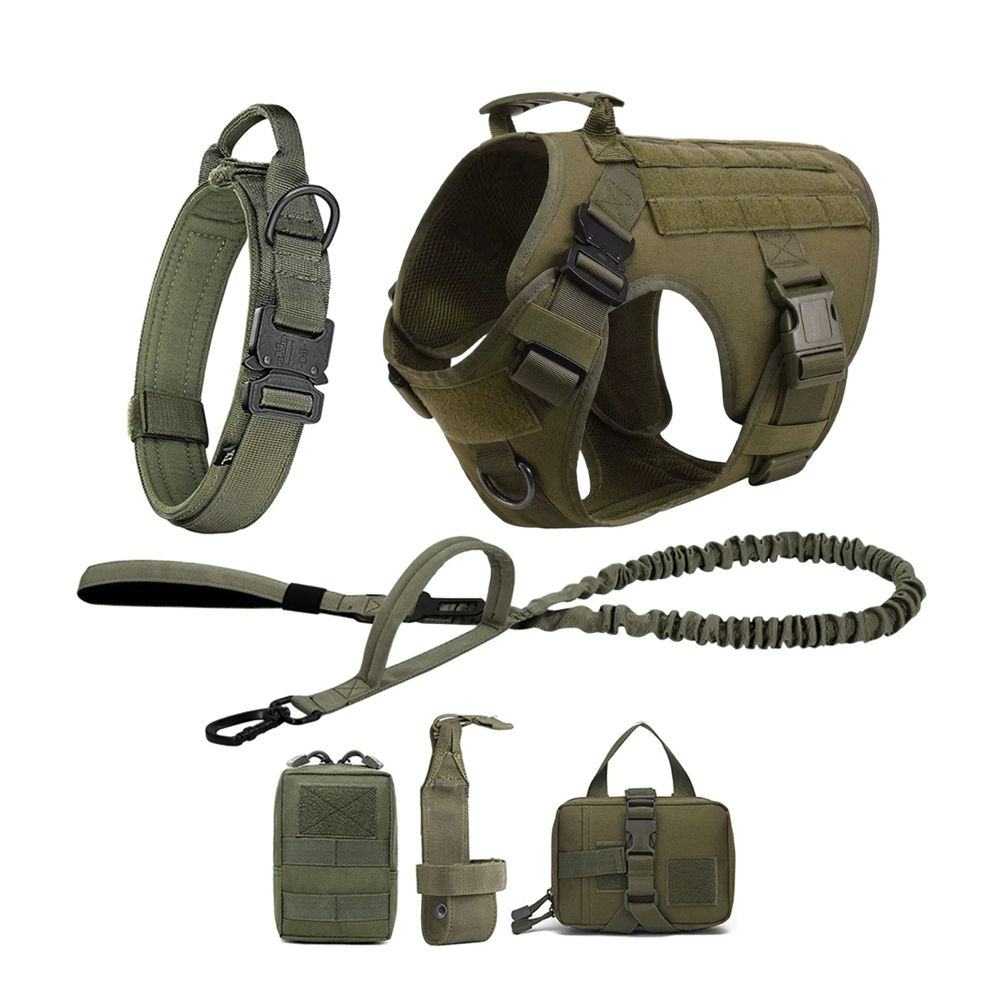 PETRAVEL CN Tactical Dog Harness With Molle Pouches