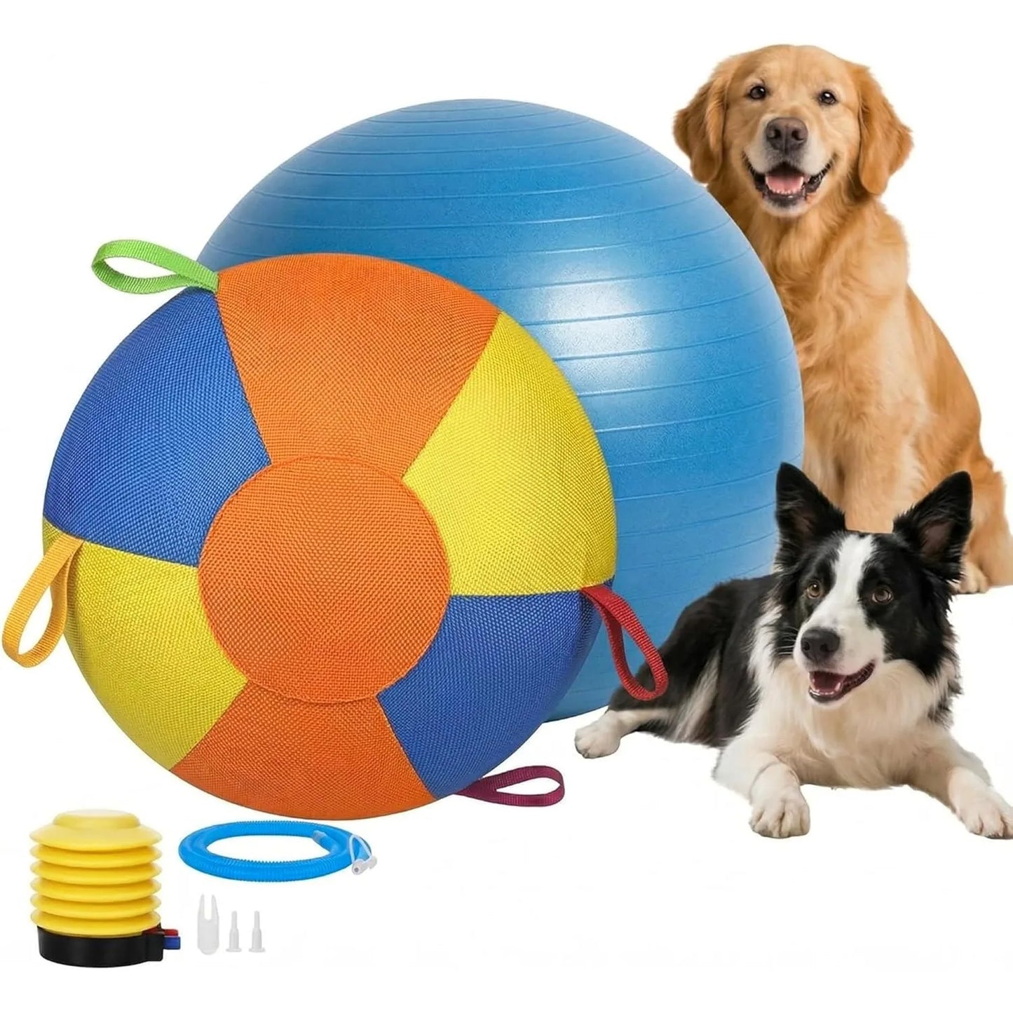 Inflatable Herding Ball for Dogs and Horses Tear Resistant Build and Handle