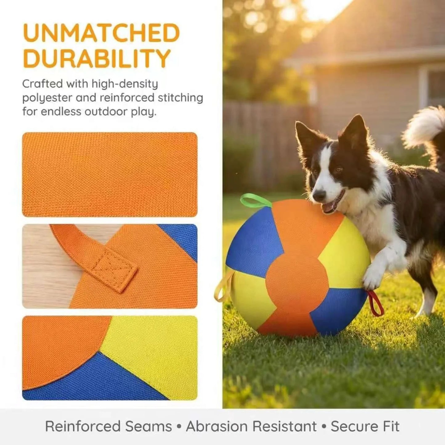 Inflatable Herding Ball for Dogs and Horses Tear Resistant Build and Handle