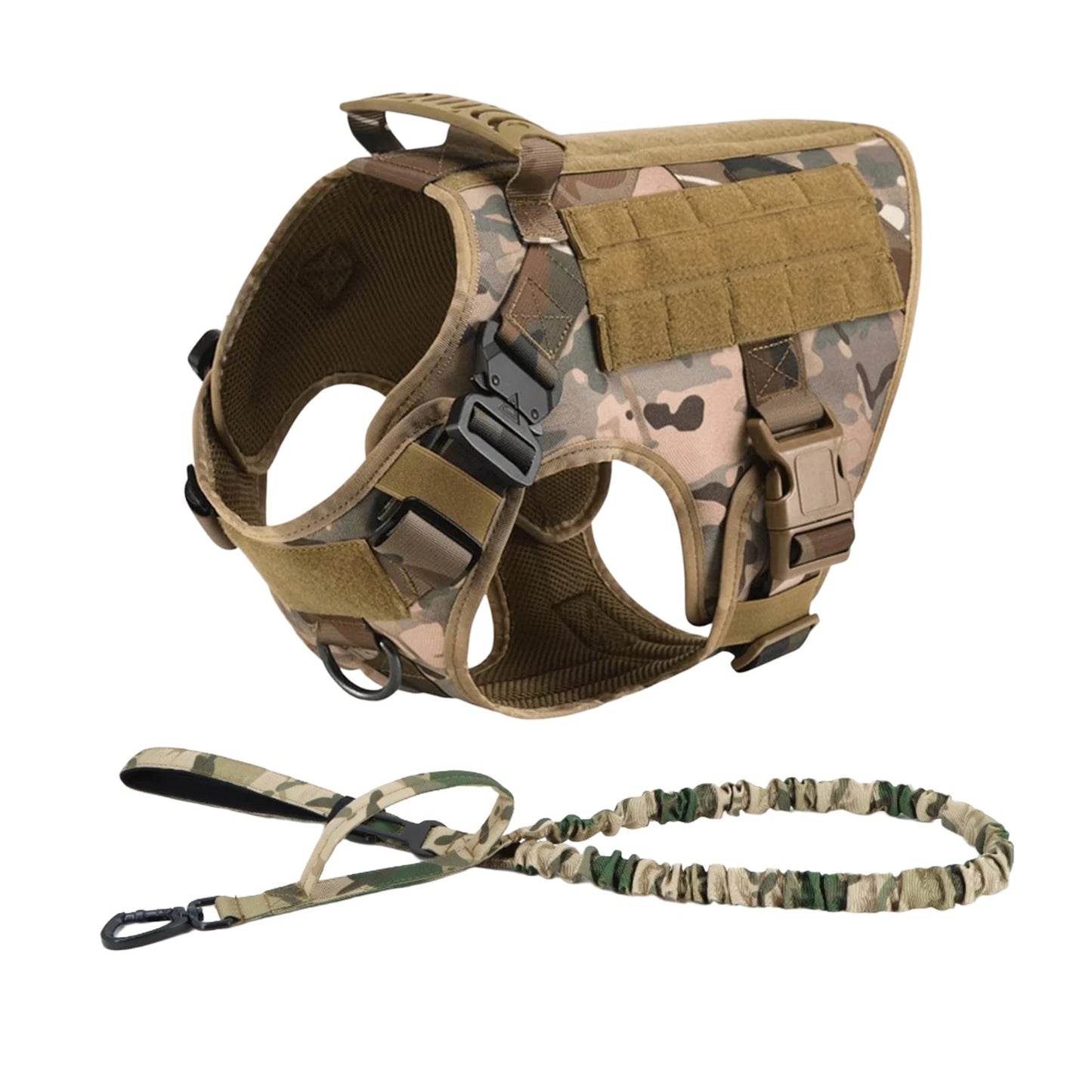 PETRAVEL CN Tactical Dog Harness With Molle Pouches