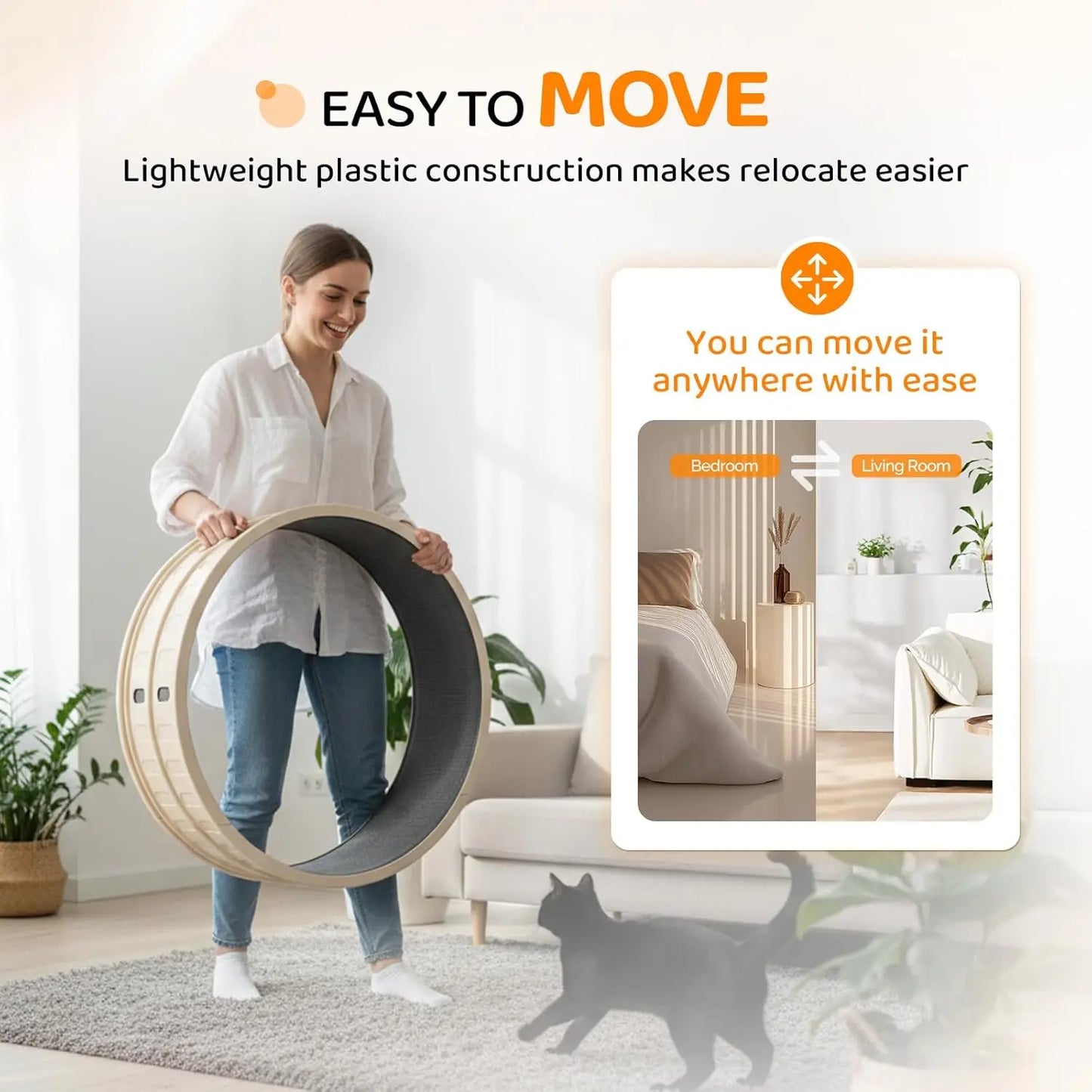 Cat Exercise Wheel Indoor Treadmill For Weight Loss Carpeted Runway