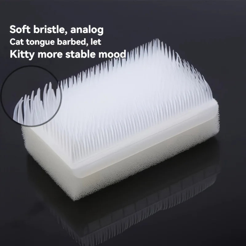 Soft Bristle Cat Tongue Sensory Brush For Pet Grooming