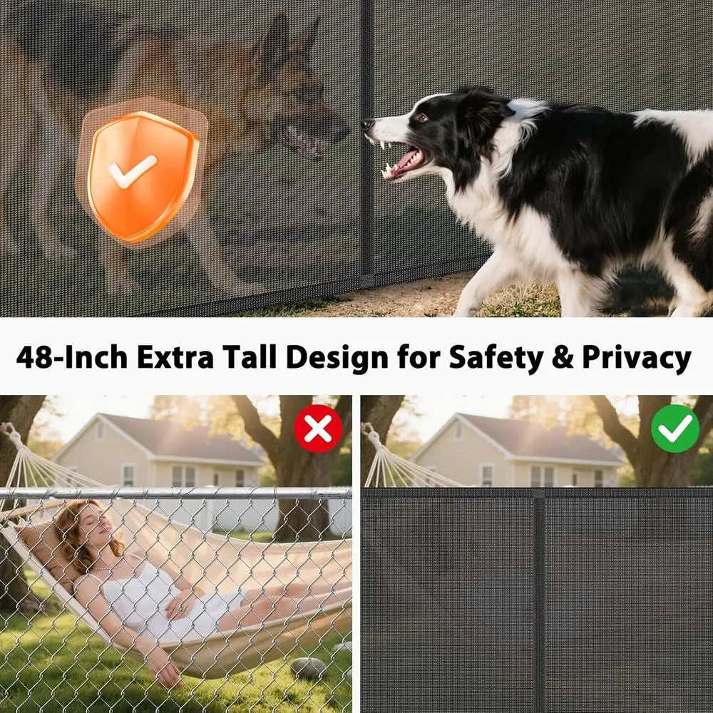 Reinforced Extra Wide Baby Gate Retractable for Pets