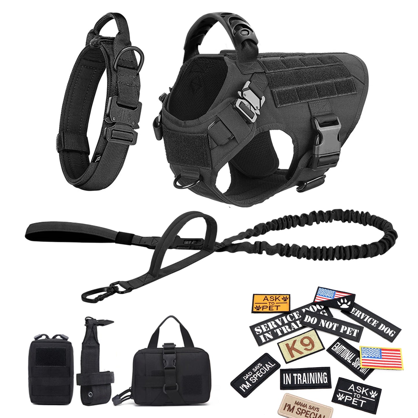 Petravel Military Dog Harness Vest For Malinois Training