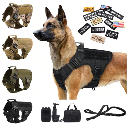 Petravel Military Dog Harness Vest For Malinois Training