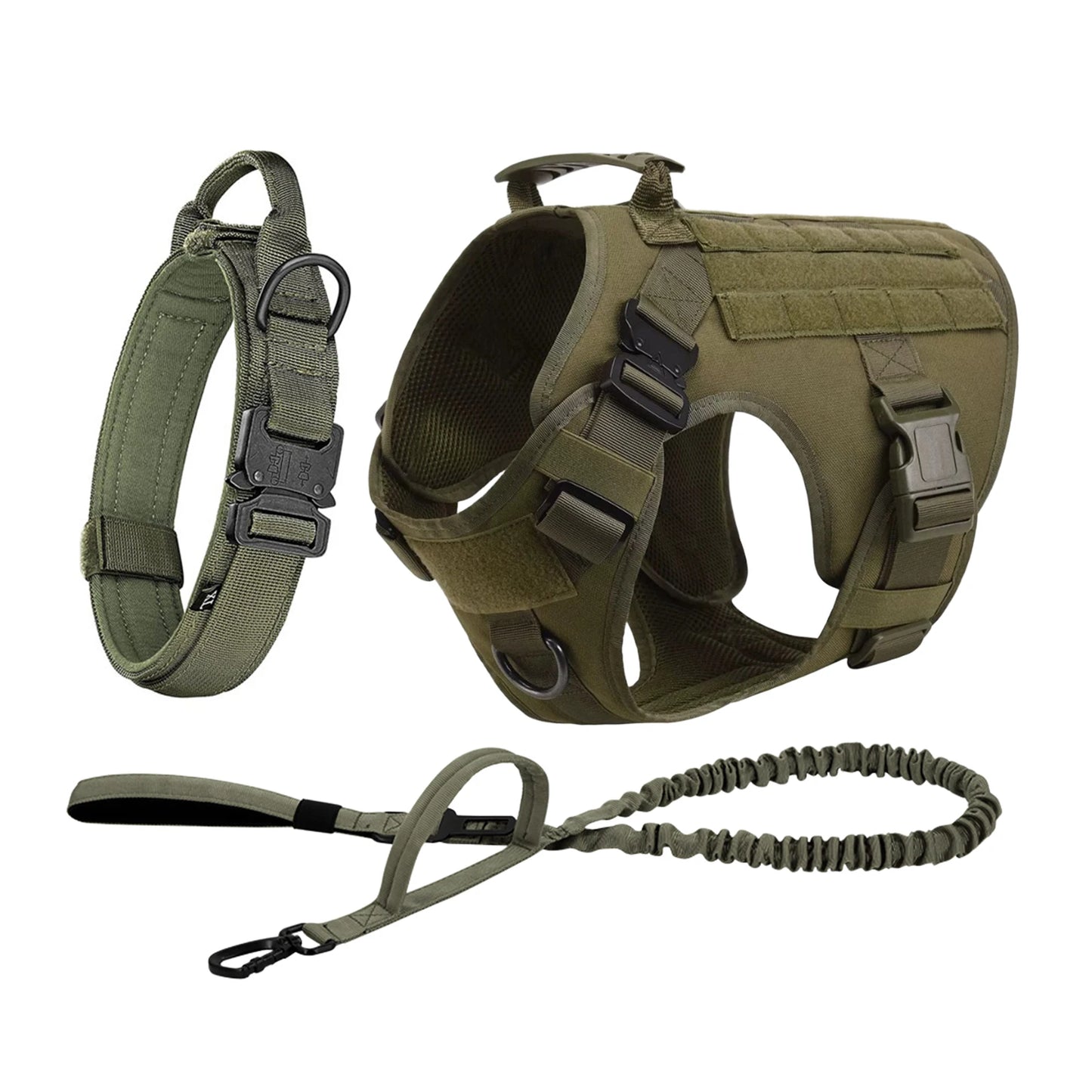 PETRAVEL CN Tactical Dog Harness With Molle Pouches