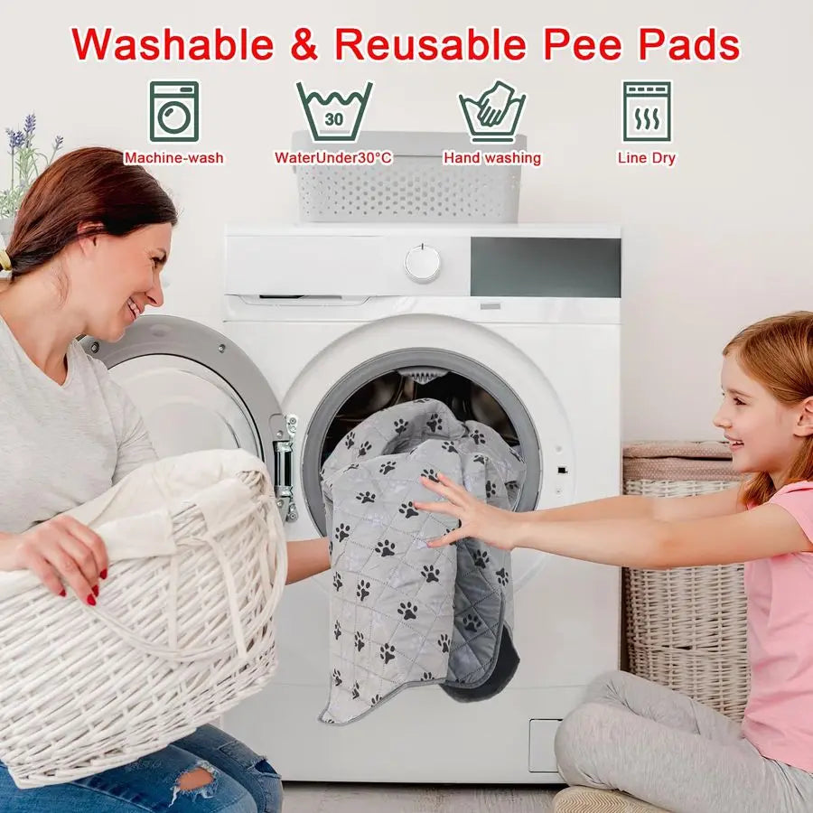 Two Pack Waterproof Washable Dog Pee Pads For Potty Training