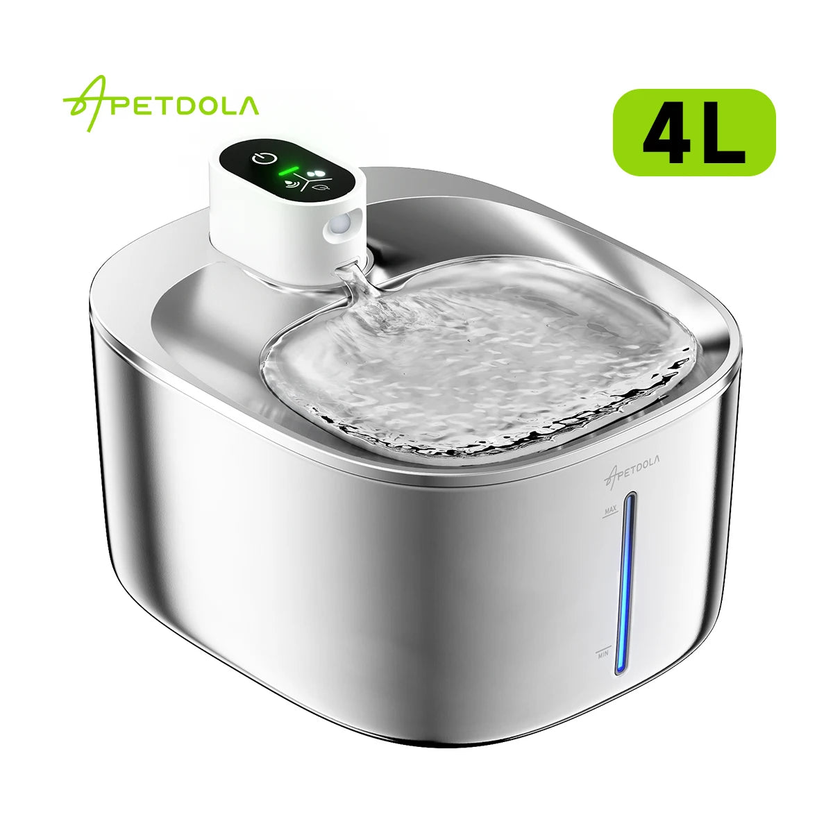 APETDOLA Wireless Cat Water Fountain With Auto Sensor For Pets