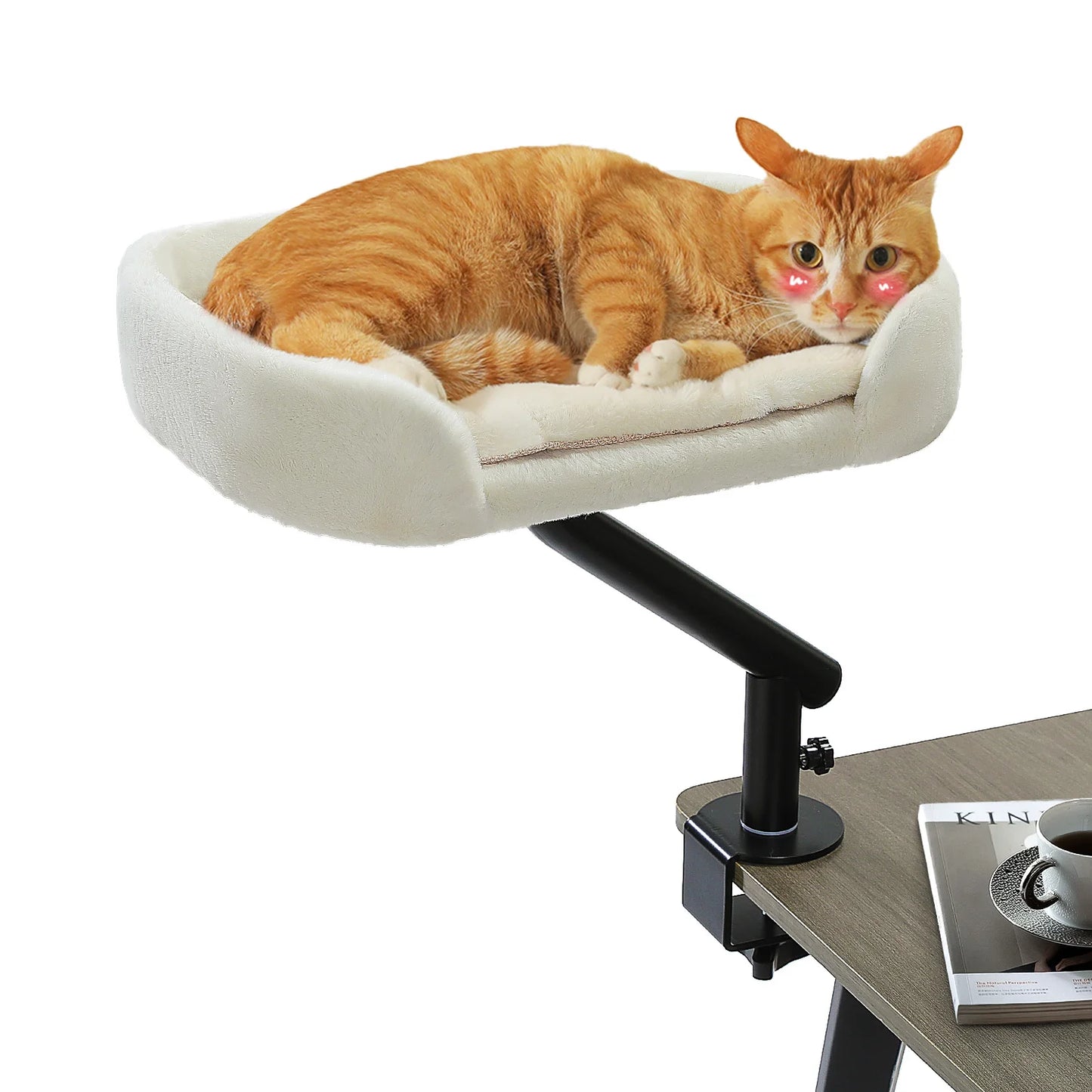 PAWZ Road Cat Desk Bed 360 Degree Rotatable Cat Bed Stand For Indoor Cats