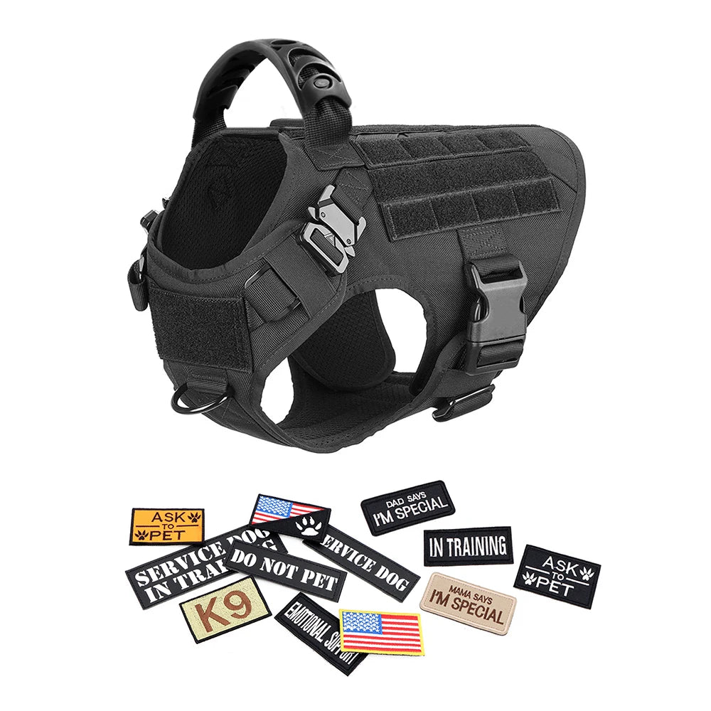 Petravel Military Dog Harness Vest For Malinois Training