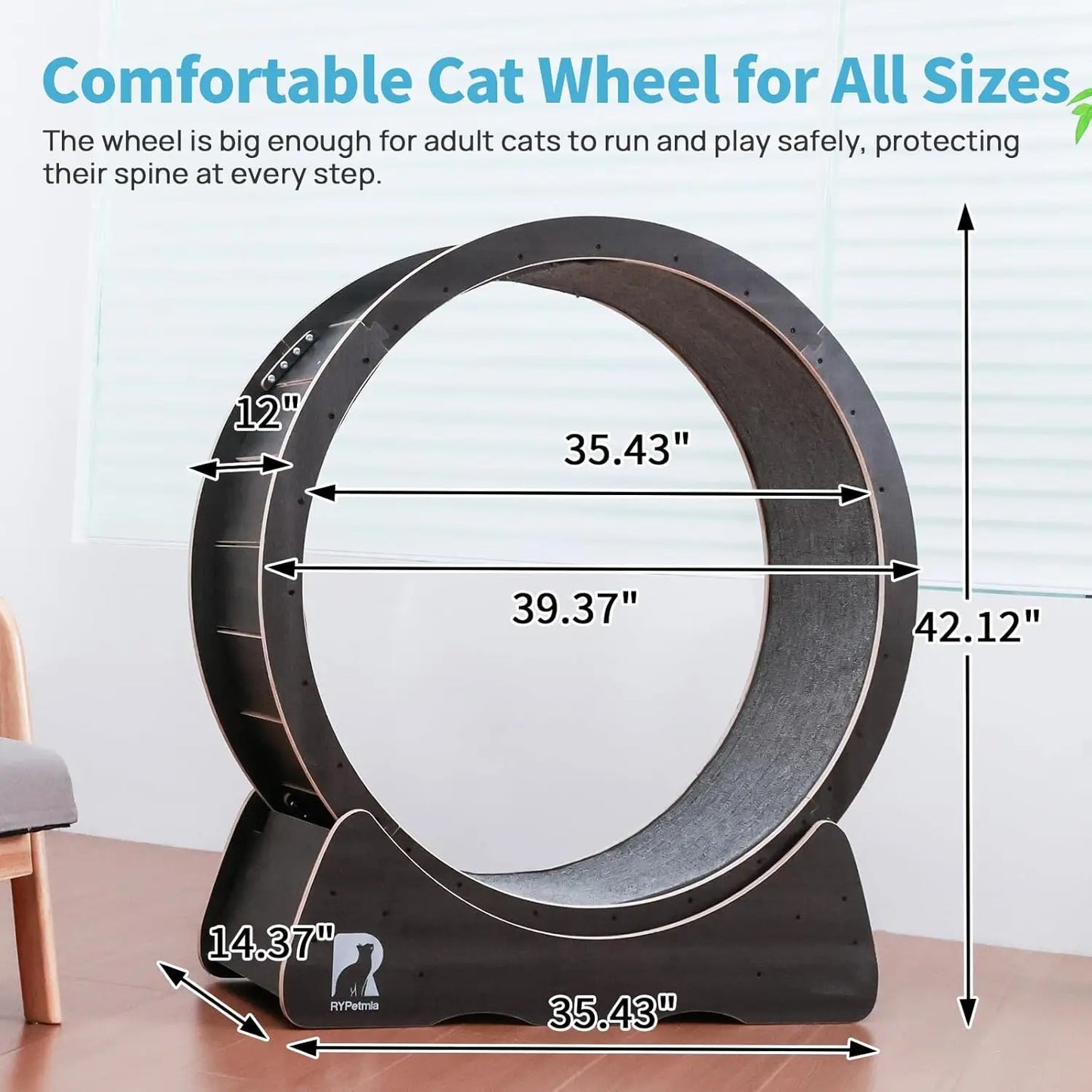 Cat Exercise Wheel Indoor Running Wheel With Safety Lock