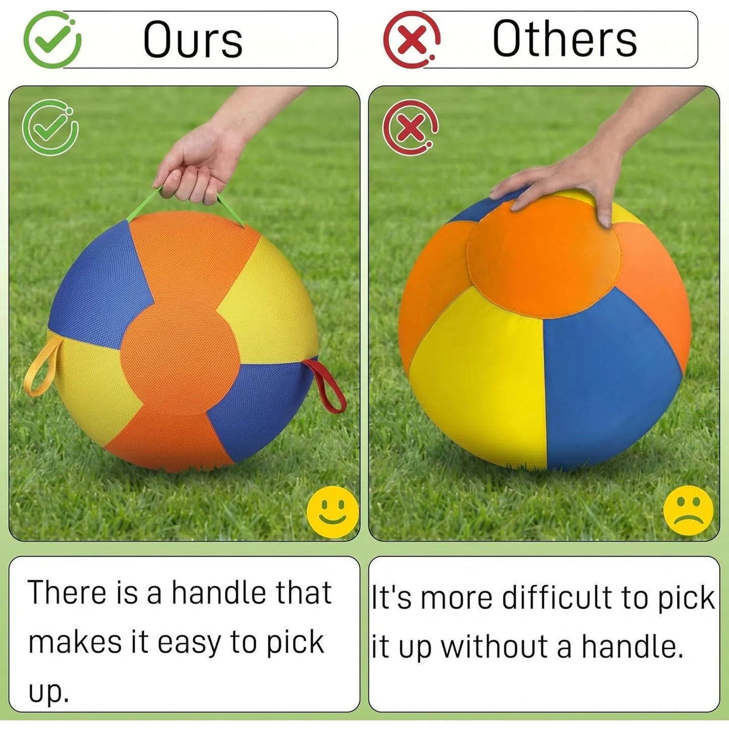 Inflatable Herding Ball for Dogs and Horses Tear Resistant Build and Handle