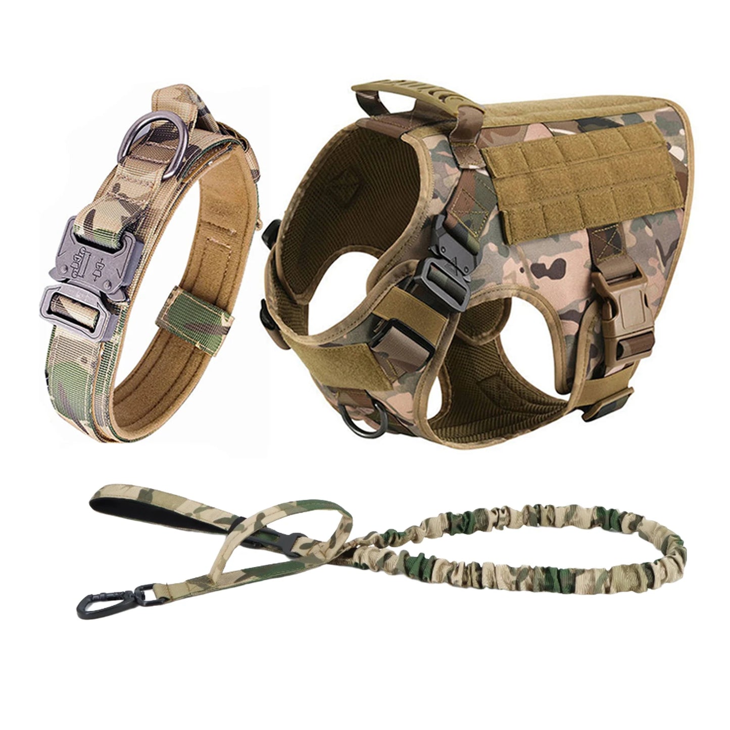 PETRAVEL CN Tactical Dog Harness With Molle Pouches