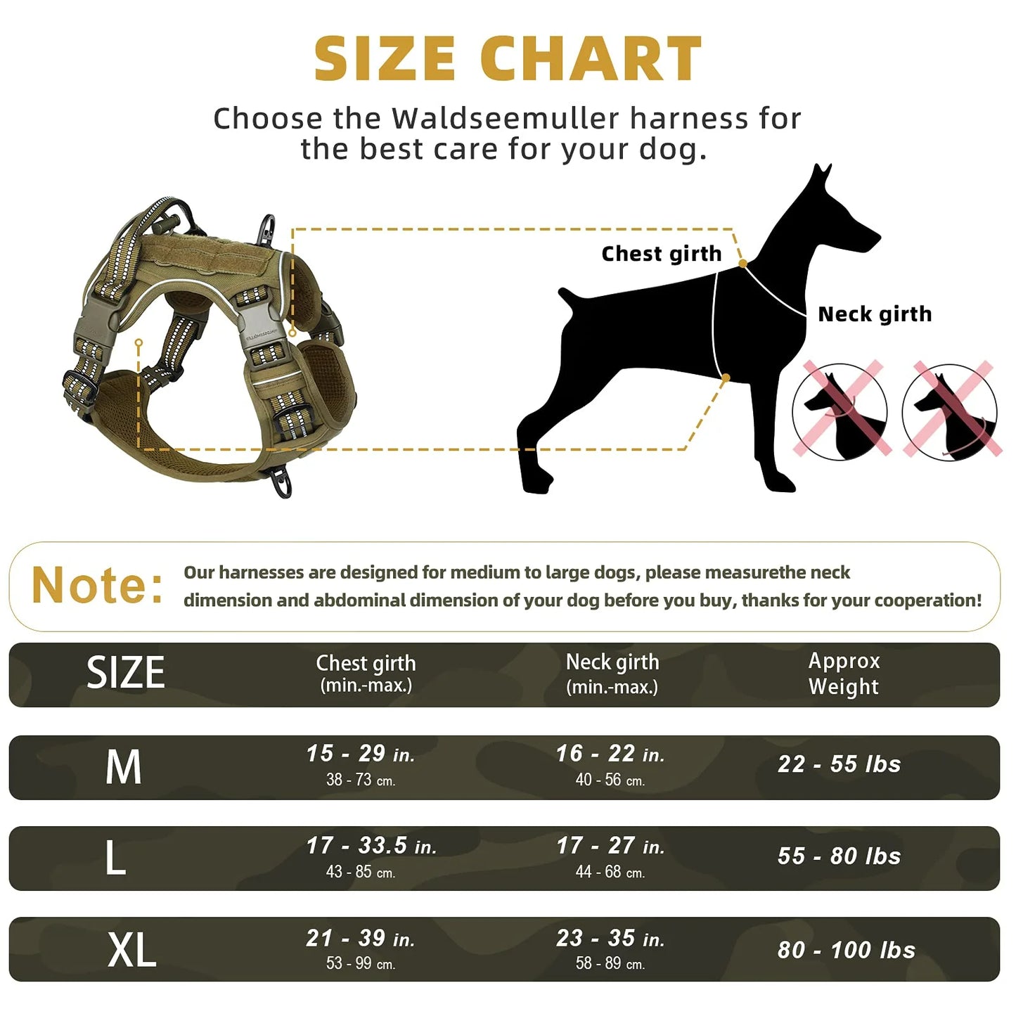 Tactical No Pull Dog Harness With Reflective Breathable MOLLE Vest