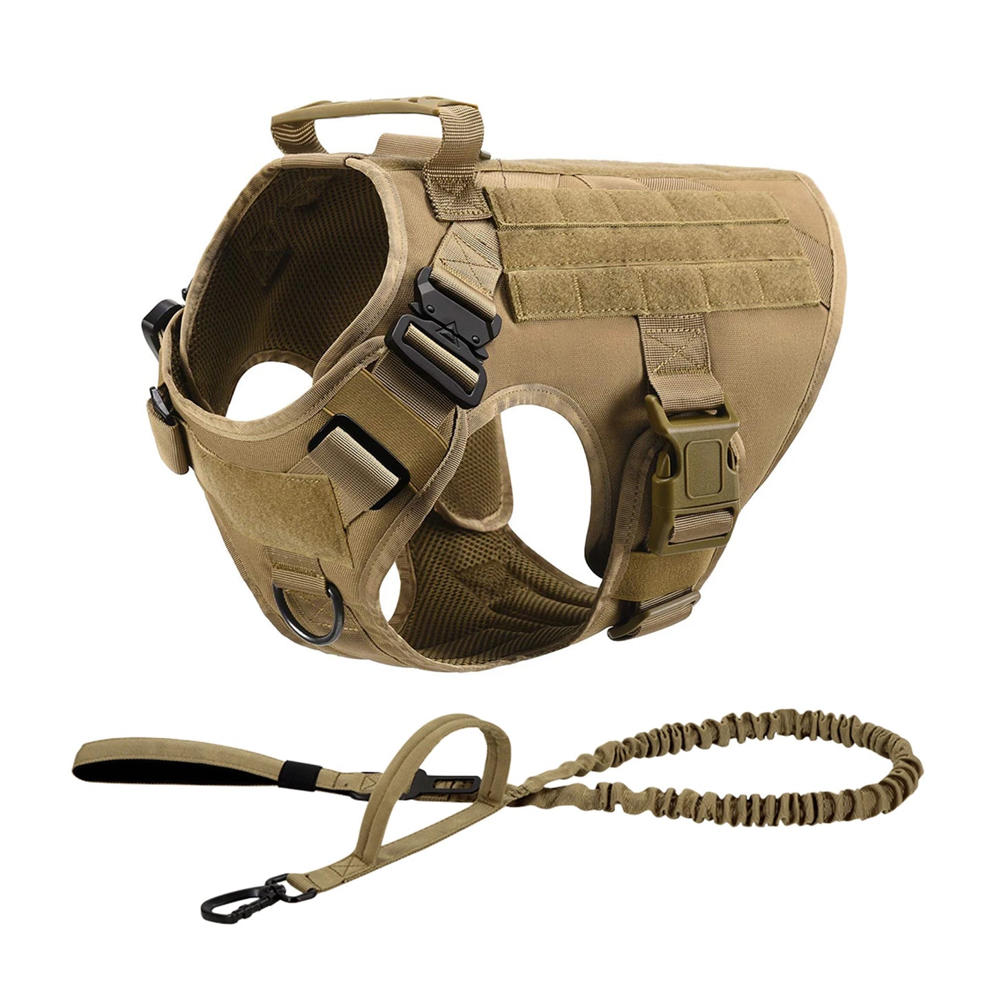 PETRAVEL CN Tactical Dog Harness With Molle Pouches