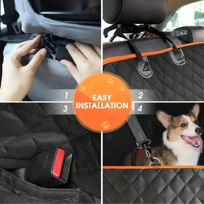 Dog Car Seat Cover Waterproof Hammock Nonslip Durable For Cars