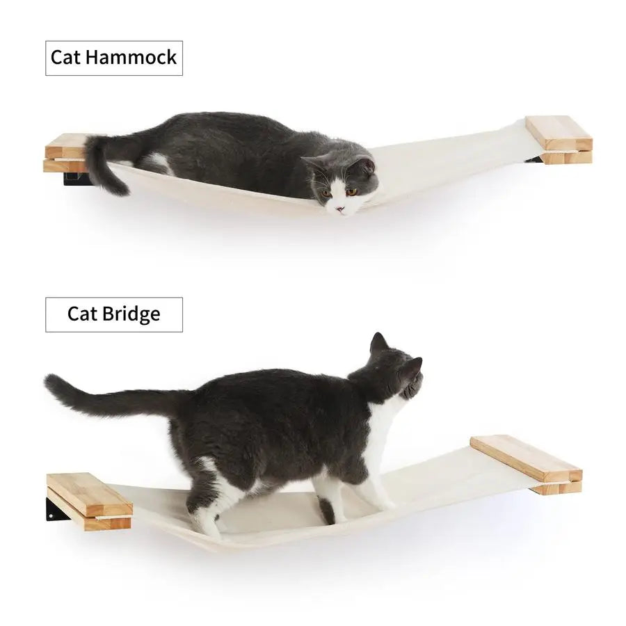 XMSJ Cat Wall Shelf Hammock Kitten Window Perch Easy Install