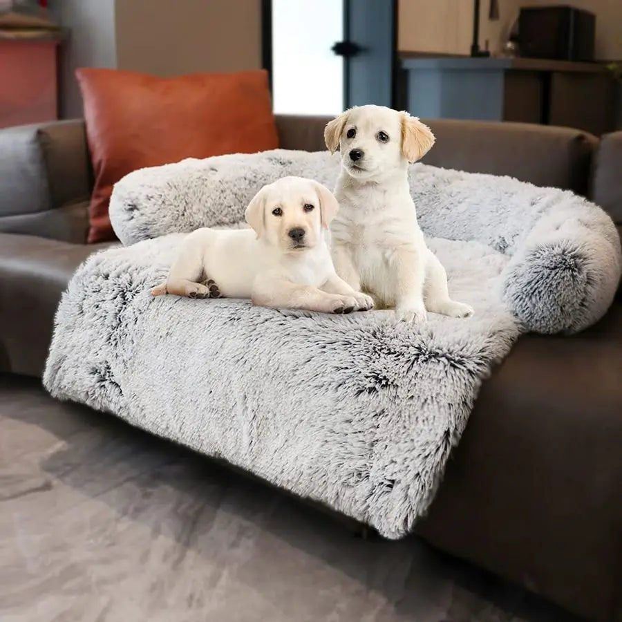 Three Sided Bolster Dog Bed Mat For Pets Washable With Waterproof Lining