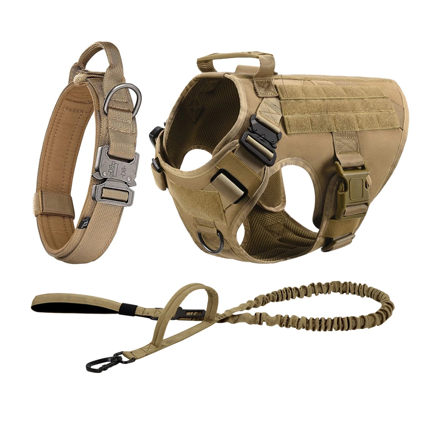 PETRAVEL CN Tactical Dog Harness With Molle Pouches
