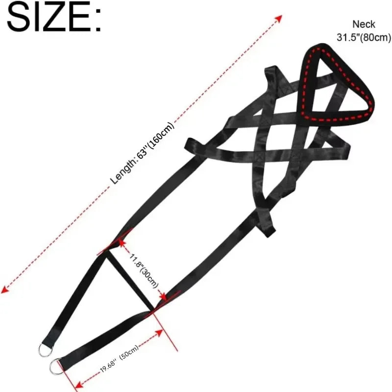 Durable Working Dog Training Leash Sled Belt For Enthusiasts