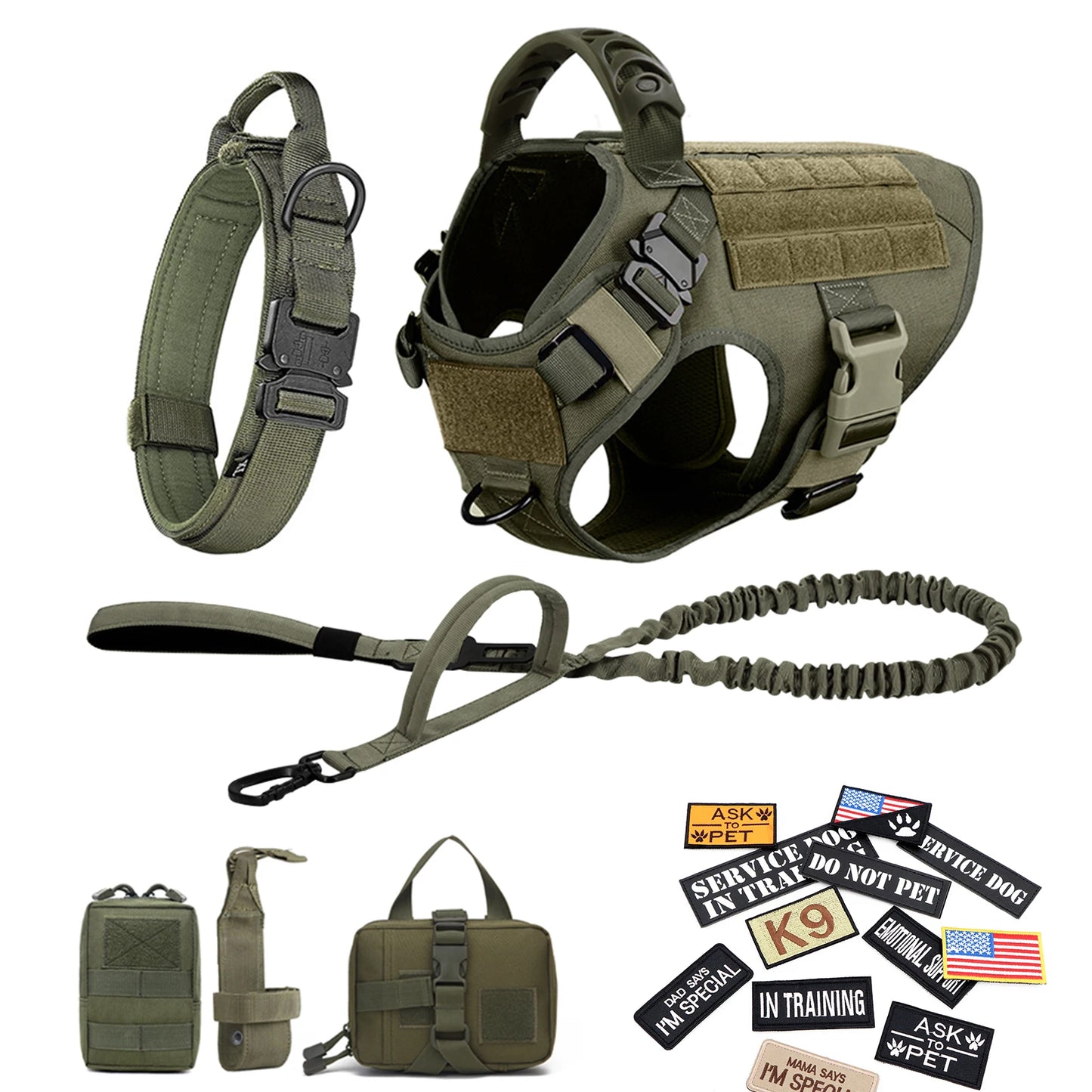 Petravel Military Dog Harness Vest For Malinois Training