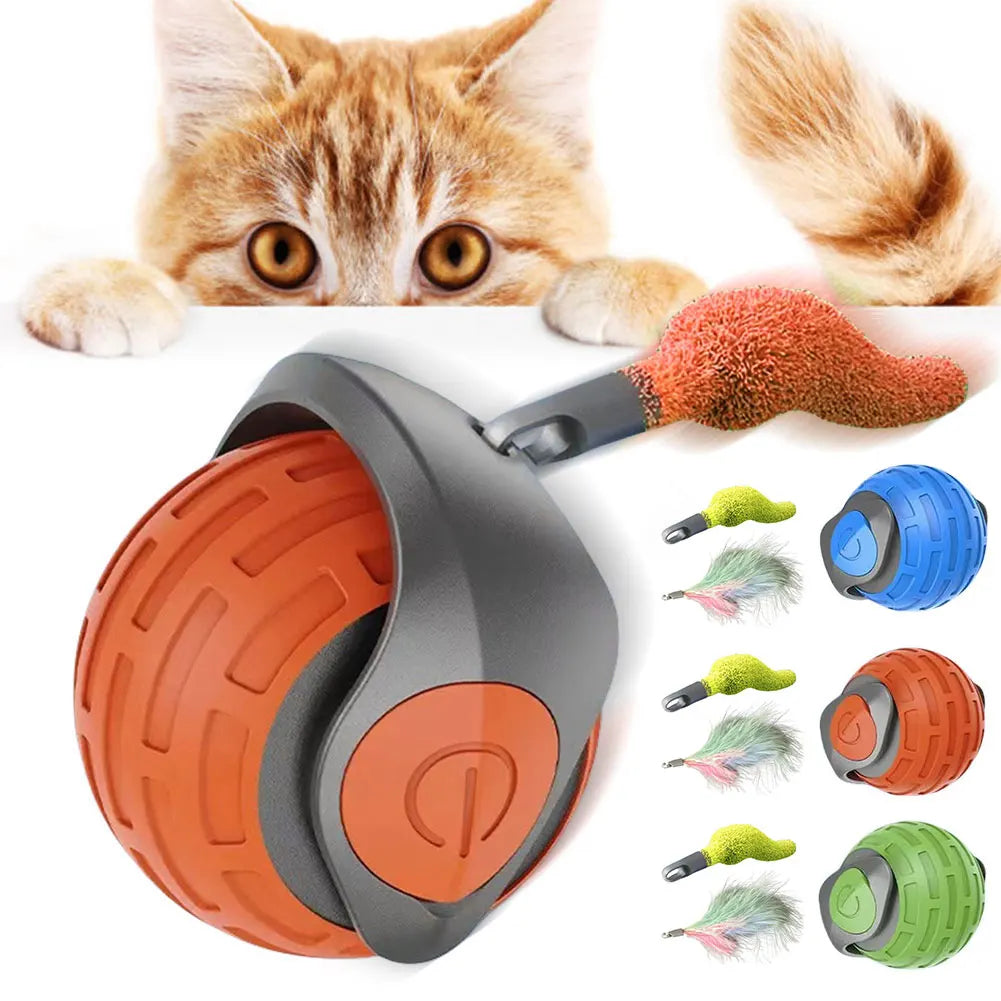 Shunmaii Cat Interactive Ball Toy Rechargeable Automatic Rolling Teaser