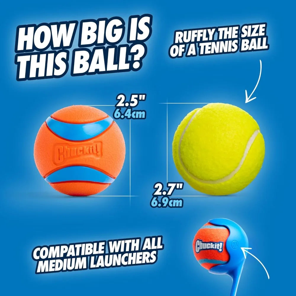 Ultra Bouncy Floating Rubber Dog Ball for Active Fetch Fun