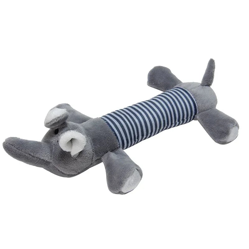 CDDMPET Animal Shape Plush Dog Toy Squeaky Bite Resistant Toy