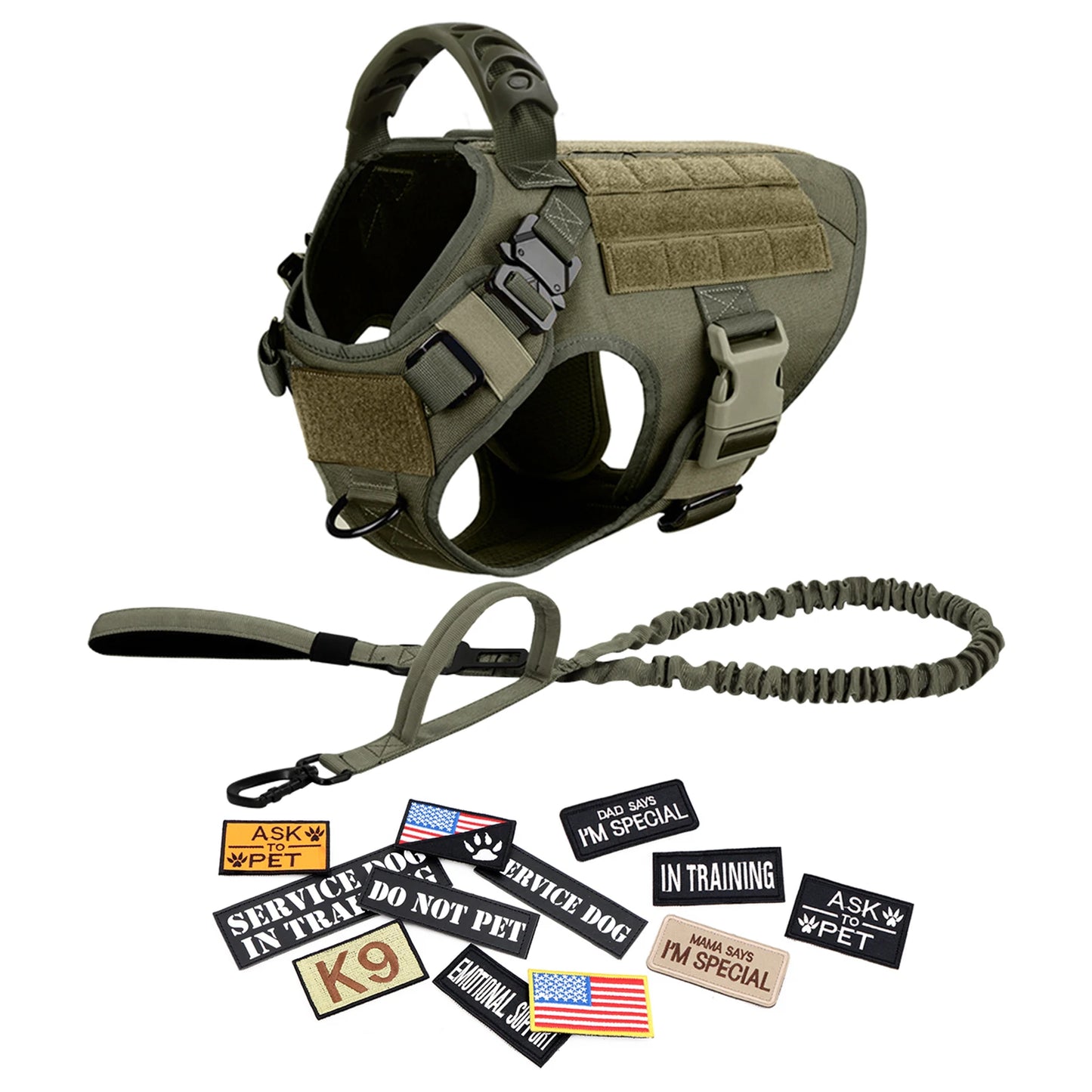 Petravel Military Dog Harness Vest For Malinois Training