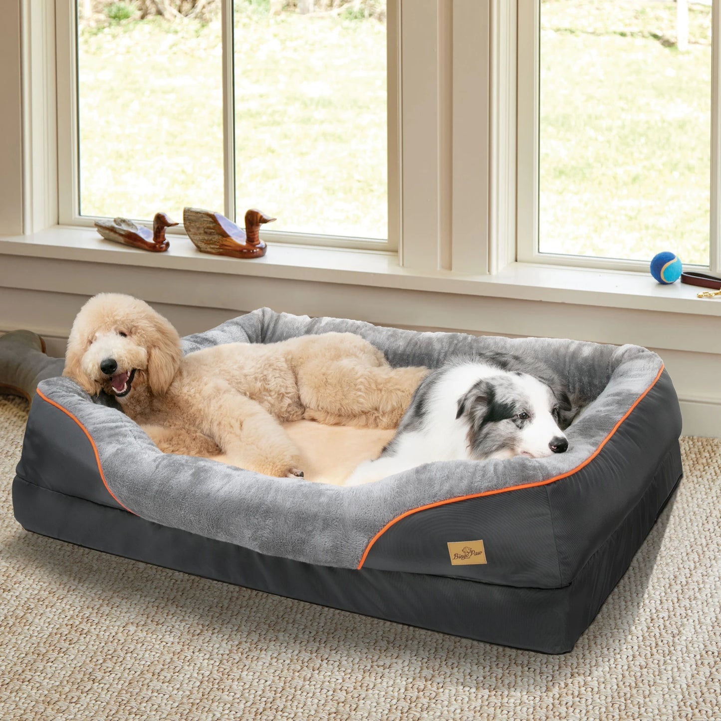 BINGOPAW Dog Bed Removable Washable Cover Waterproof
