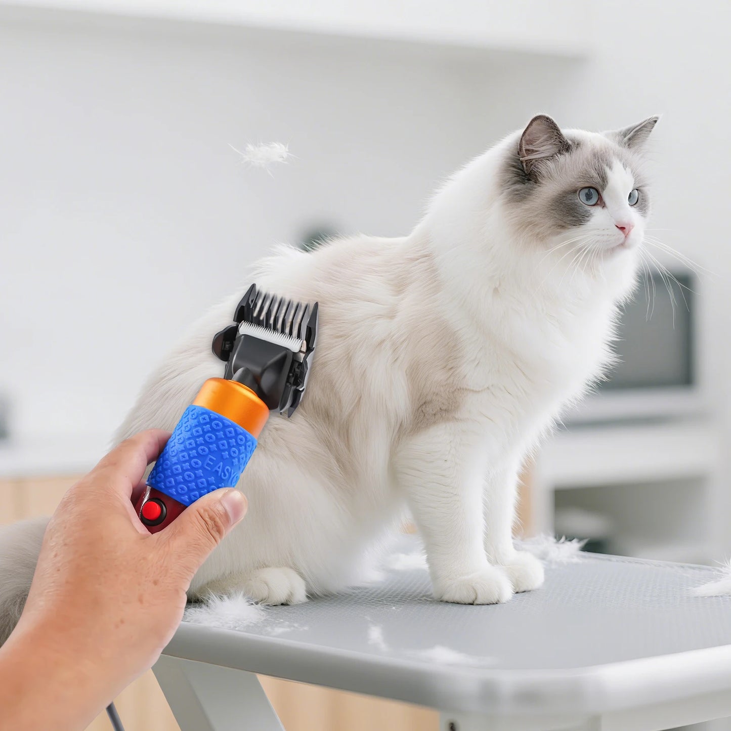 Professional Dog Clipper Cat Hair Trimmer Kit With Detachable Blades