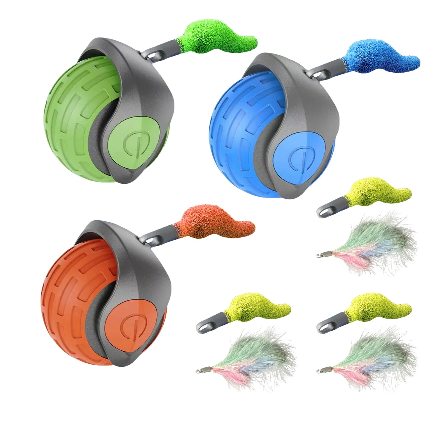 Shunmaii Cat Interactive Ball Toy Rechargeable Automatic Rolling Teaser