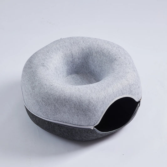 Hexagon Cat Tunnel Bed And Cave For Multiple Cats Playful