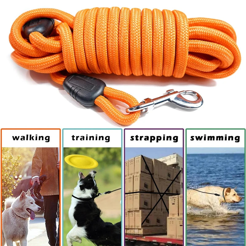 Heavy Duty Nylon Rope Dog Leash for Training and Recall