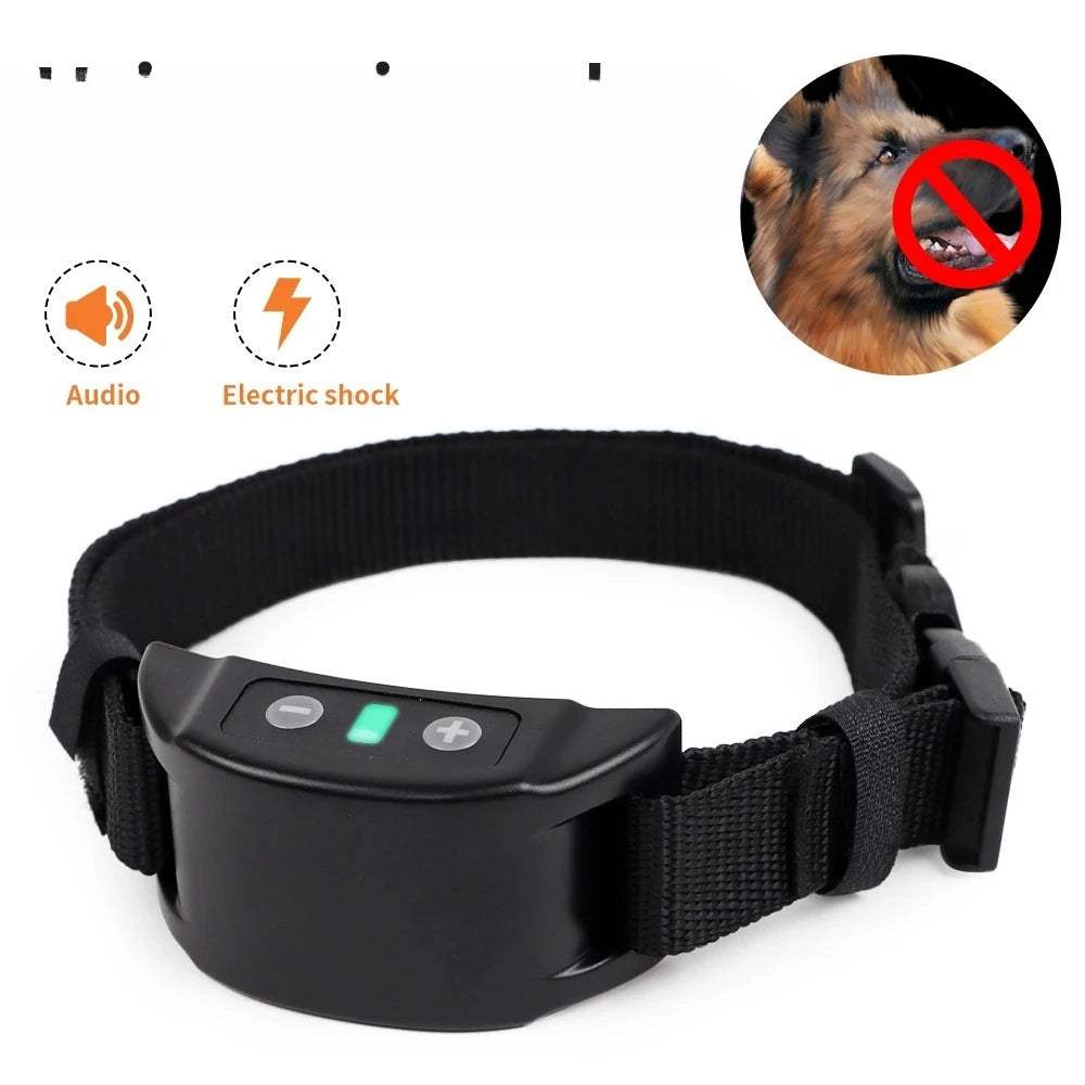 Anti Bark Dog Training Collar USB Rechargeable Beep Shock Collar