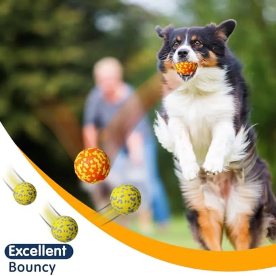 10 Pack Dog Balls for Aggressive Chewers Durable Teething Toys