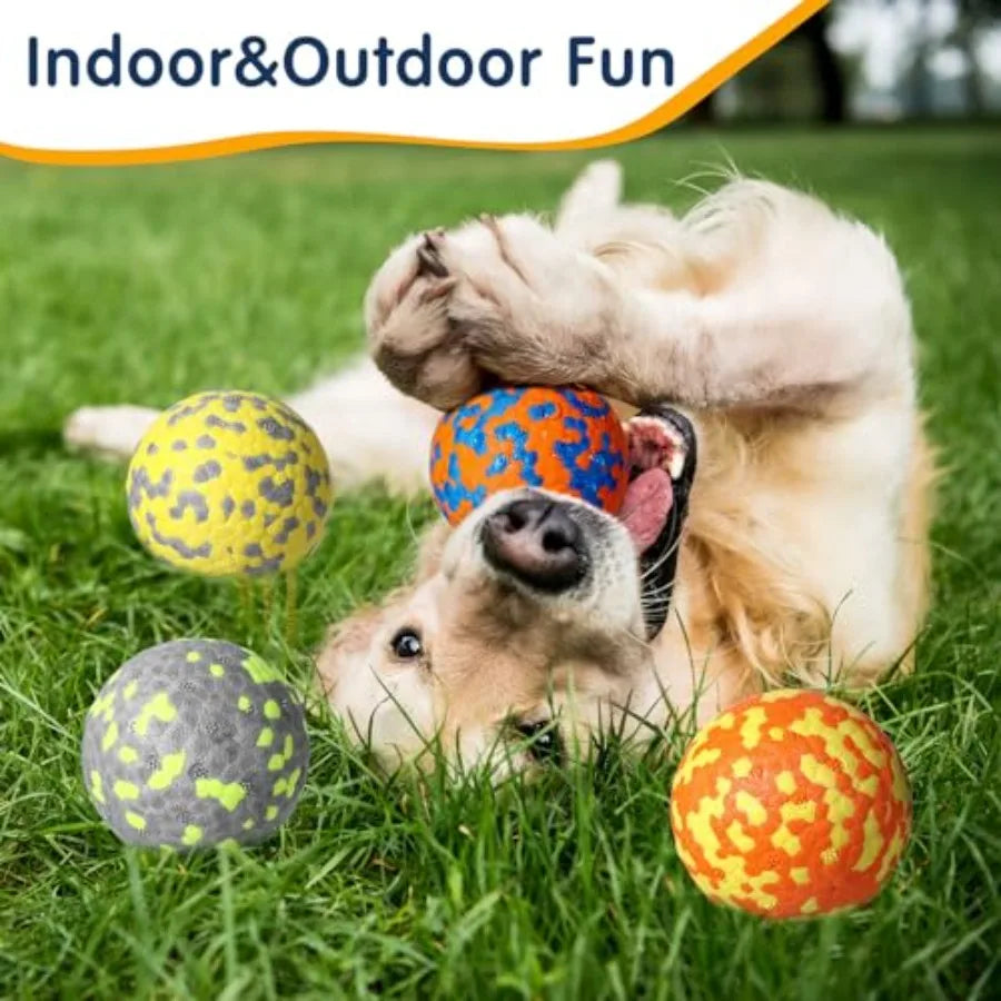 10 Pack Dog Balls for Aggressive Chewers Durable Teething Toys