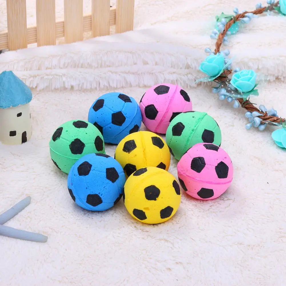 Mojoyce Pet Interactive Foam Toy Balls for Mini Dogs Cats