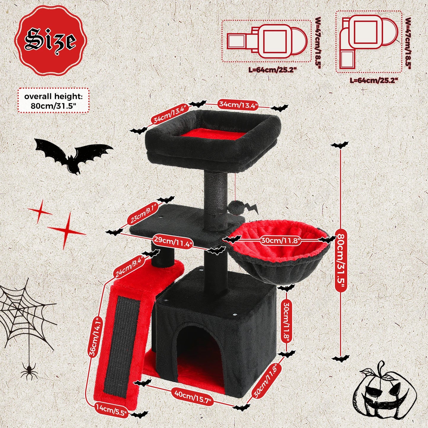 PAWZ Road Cat Tree Tower Two Styles For Indoor Cats