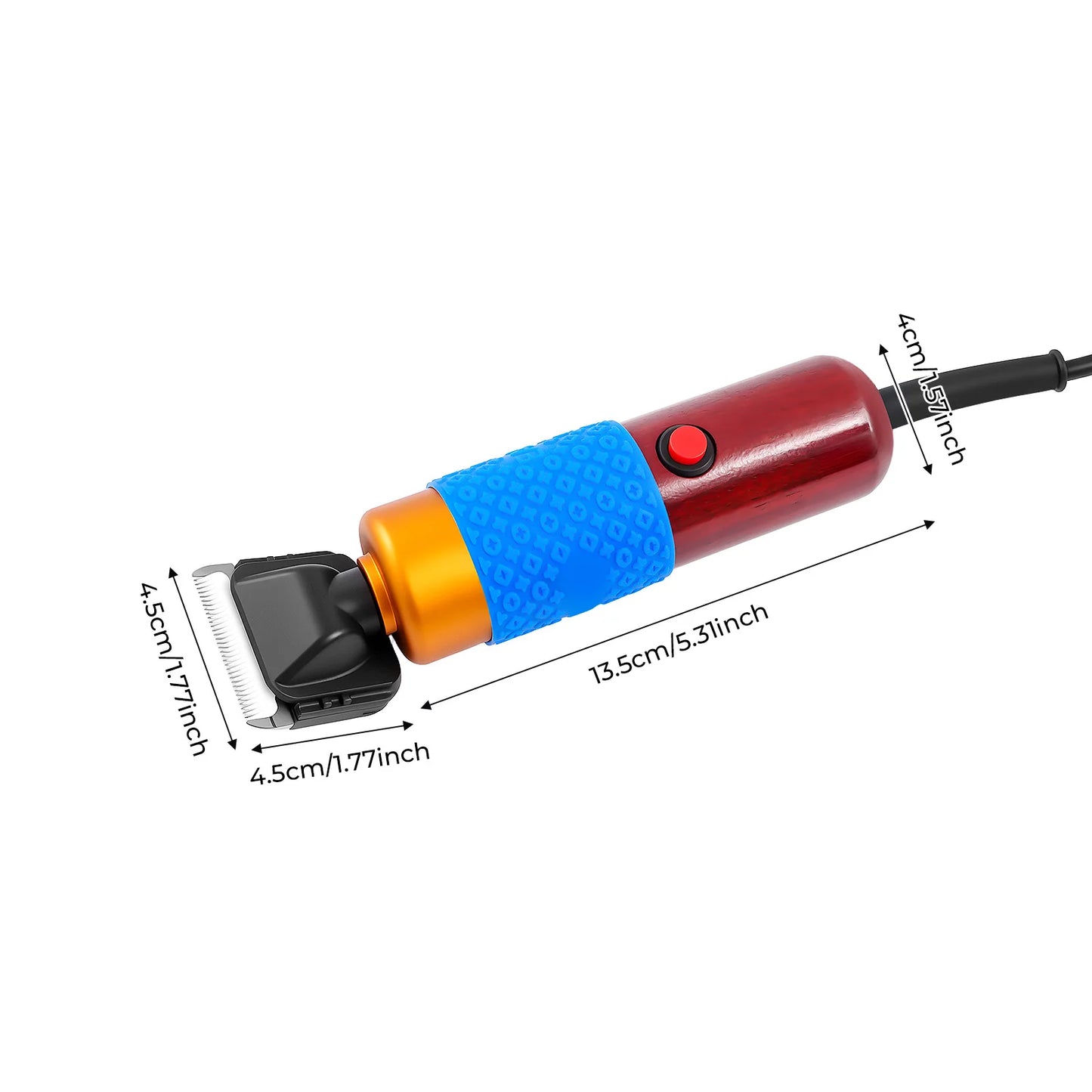 Professional Dog Clipper Cat Hair Trimmer Kit With Detachable Blades