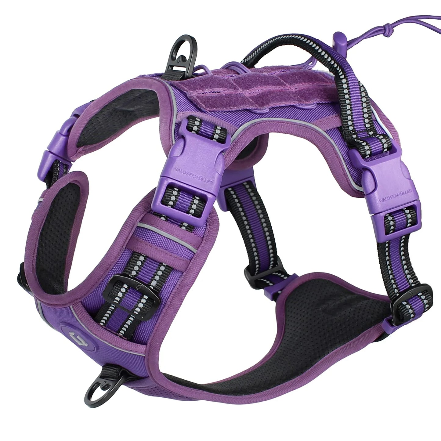 Tactical No Pull Dog Harness With Reflective Breathable MOLLE Vest